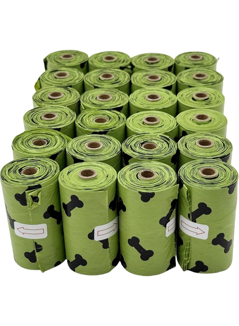 أكياس فضلات كلاب متينة ومضادة للتسرب – لفافات كبيرة بنقشة عظام - Image 1